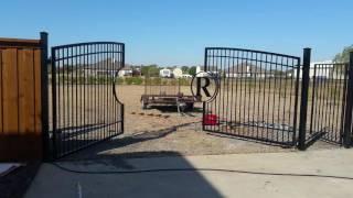 Custom Driveway Gate  www.affordablefencingplano.com