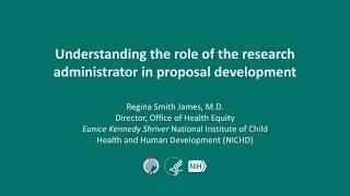 Understanding the Role of the Research Administrator in Proposal Development