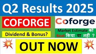 COFORGE Q2 results 2025 | COFORGE results today | COFORGE Share News | COFORGE Share latest news