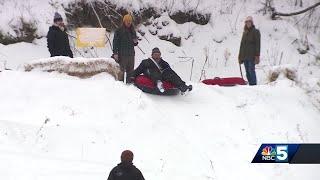 Families in VT kicked off their Christmas Eve with snow tubing