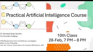 Practical Artificial Intelligence Intro Course: 10th Class - Part-1 (Python for AI: From Basics)