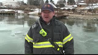 Metro West Firefighters train for ice rescues