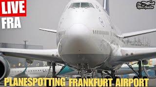 Live Planespotting Frankfurt Airport Deicing ️Snow & Fog in FRA | Rekord-Livestream 55K Subs️