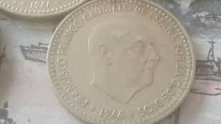 mucho dinero si tienes una de estas monedas antiguas de FRANCISCO FRANCO CAUDILLO DE ESPAÑA 1 peseta