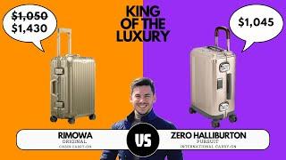 Rimowa Original VS Zero Halliburton Pursuit. King of the luxury ALUMINIUM carry-on suitcase.