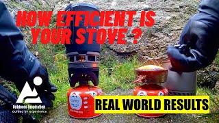 JetBoil & MSR Reactor | Testing With Low Gas & High Wind | Camping Stove Efficiency Shoot Out