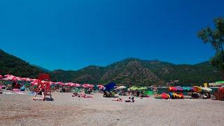 4K: Entering the Blue Lagoon. Oludeniz Kumburnu Plaji. Turkey.