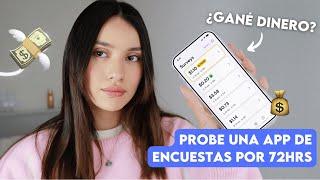 Probé una app de encuestas por 72 horas ¿cuanto gané?  | Review Pawns App