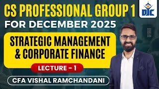 STRATEGIC MANAGEMENT & CORPORATE FINANCE | CS PROFESSIONAL | CFA VISHAL RAMCHANDANI | DJC INDORE