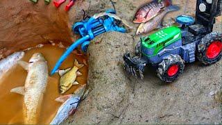 Catch fish using mini water pump motor | fishing exciting | diy tractor@sunfarming7533