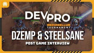 Interviewing the Dev vs Pro Tournament Finalists: Dzemp & Steelsane