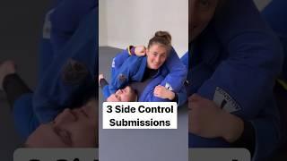 3 side control submissions #bjj #bjjdrills #jiujitsu #submission