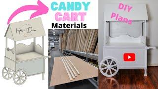 Candy Cart Plans and Materials