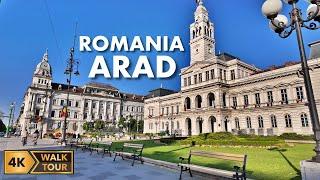 Arad, Romania Walking Tour [4K/60fps]