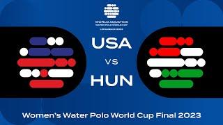 USA vs Hungary | Semi-Finals | Women’s Water Polo World Cup Final 2023