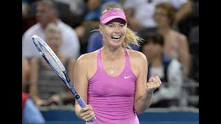 Maria Sharapova vs Caroline Garcia Brisbane 2014 Highlights