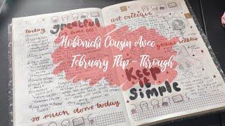 February 2021 Flip Through | Hobonichi Cousin Avec A5 | Creative Journal & Memory Keeping