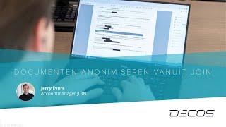 Webinar: Documenten anonimiseren vanuit JOIN