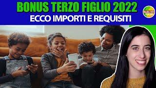 Bonus TERZO FIGLIO 2022: al VIA le DOMANDE #shorts