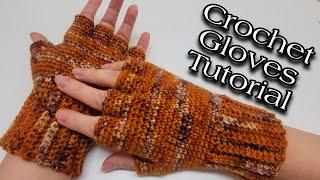 Crochet Gloves Tutorial / You Won't Believe How EASY These Are To Make