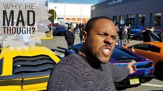 Lamborghini Huracan Owner Tries To Destroy My Hellcat Before Car Show