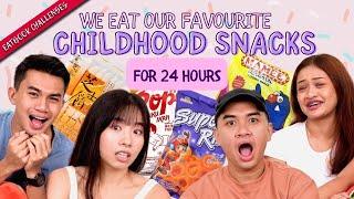 We Eat Our Favourite Childhood Snacks For 24 Hours! | 24 Hour Challenges| EP 3