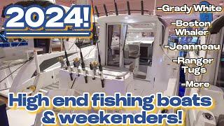 HIGH END FISHING BOATS & WEEKENDERS! #gradywhite #bostonwhaler #rangertugs #jeanneau #pursuit