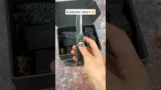 He returned TITANIUM knives… #mysteryknives #knife #unboxing #knivesmysterybox #edcknife