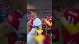 Kvaratskhelia and mbappe reaction to Ronaldo #shorts