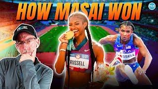 How Masai Russell Won the 100 Meter Hurdles in the 2024 Olympics | Race Breakdown