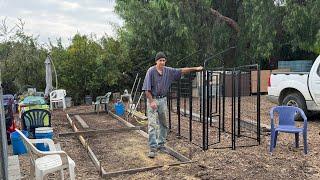 Gary working on New Pest Free Vegetable Garden for Container Gardening Robbie and Gary  were Live