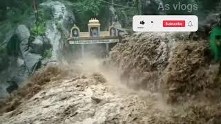 Kallathgiri waterfalls||heavy flood waterfalls||chikmagalur tourist places