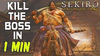 SEKIRO BOSS GUIDES - How To Kill Juzou The Drunkard In 1 Minute!