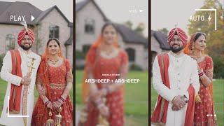 WEDDING FILM | 2023 | ARSHDEEP + ARSHDEEP | HARJAS WEDDING STUDIO | (INDIANA) USA