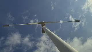 Windturbine Nordex N60 Stops at full speed with Blade Tips