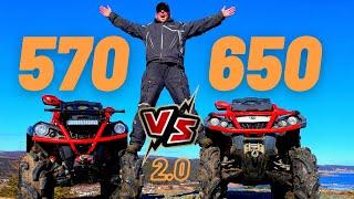 Can Am Xmr 650 vs 570 2.0