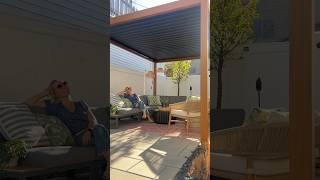 Creating A Dreamy Outdoor Space Under Our Backyard Pergola #backyard #outdoorliving