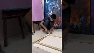 Main pahli baar buddh bhagwan ki painting  #painting #minivlog #shorts