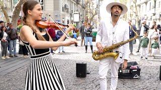 Super "CALM DOWN" | Sax and Violin | Daniele Vitale & Karolina Protsenko