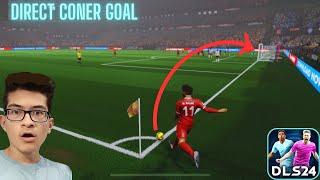 DLS 24 Direct Corner kick Goal | How to score direct Corner Kick in DLS 24 | DLS 24 February Cup