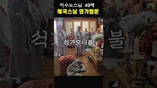 [남원영월사 회주 지수스님 49재 회향]혜국스님 영가법문 #금강스님 #혜국스님 #영가법문