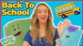 First Day of School! Back to School with Wooby & Fotty | Toddler Learning Video | Educational Video