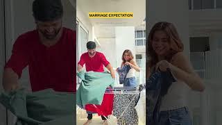 Marriage expectation VS reality | Rohit & Kanupriya #couple #marriage #funny #youtubecreator