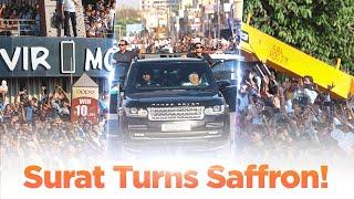 Unmatched enthusiasm! Surat welcomes PM Modi in style