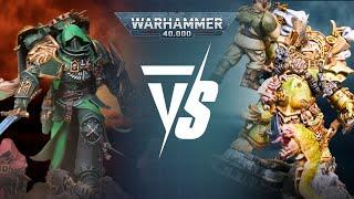 NEW Dark Angels Vs Death Guard: 2000pts Warhammer 40K Battle Report