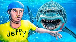 Can Jeffy Survive A MEGALODON In GTA 5!