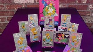 Brock & Dad ripping wax packs of Simpsons 1990 Topps chasing Bart Simpson stickers