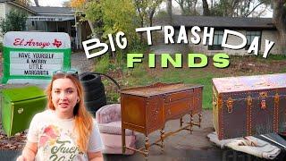 BIG TRASH DAY HAUL! INSANE Curbside Treasures