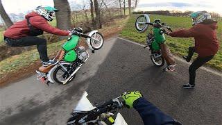 Standups mit der Simme? + Wheeliefail !! - Supermoto & Simson  | Toni ST | paules.350