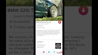 If the “Cars” universe had Tinder, would it be a match?  #cars #funny #bmw #car